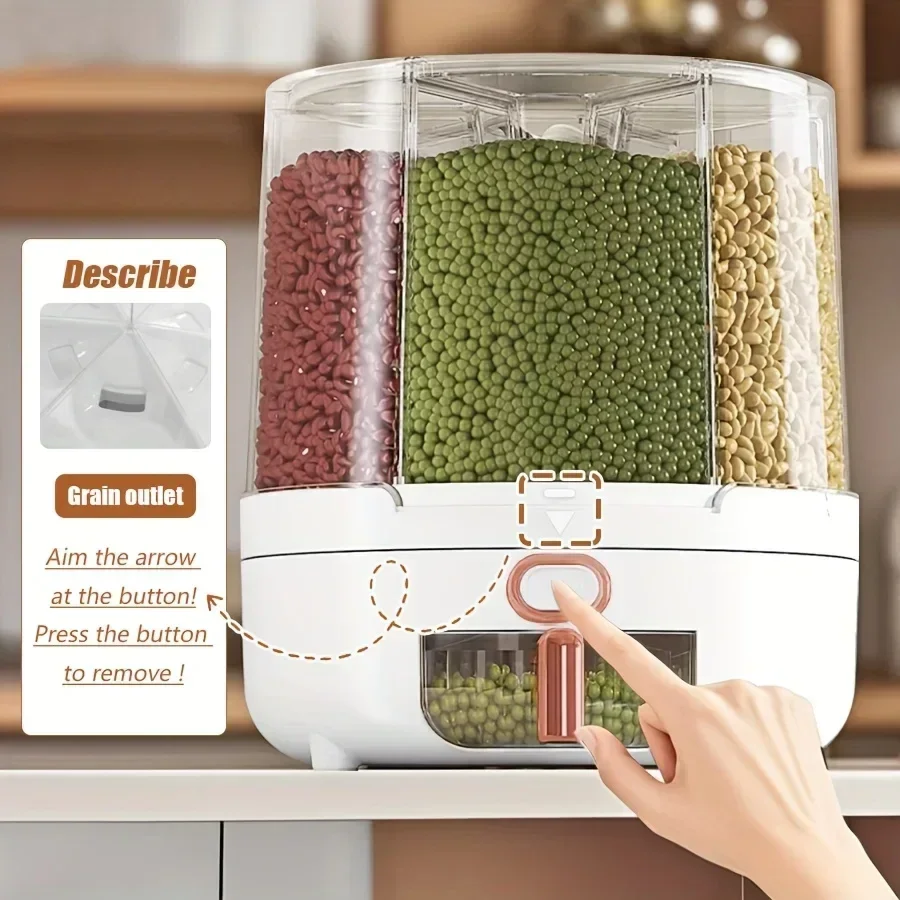 6-คอมพาร์เมนท์ 360 °   ภาชนะเก - Food Storage Meals บทวิจารณ์และราคา