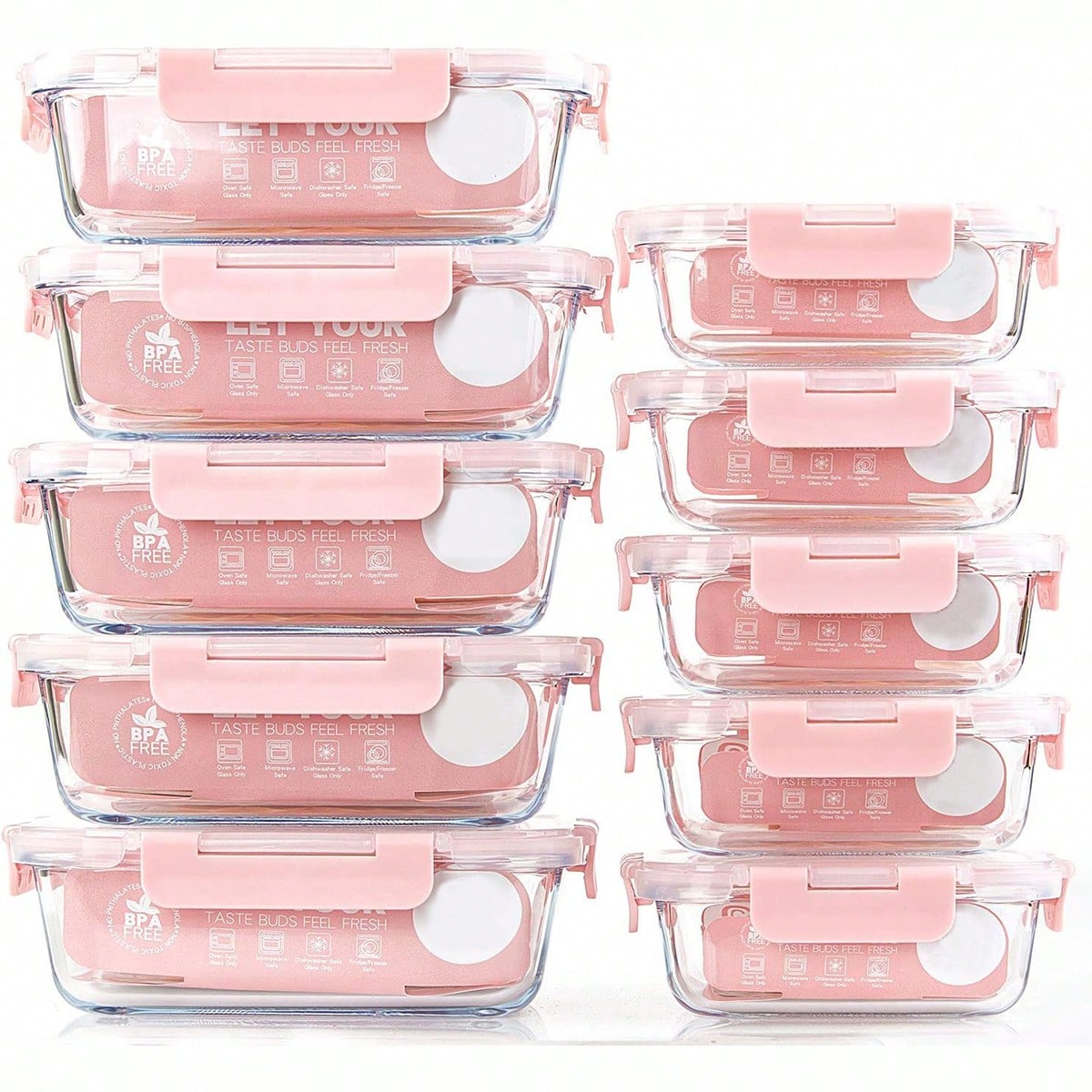 ชุดกล่องแก้วสำหรับเตรียมอาหาร  - Food Storage Meals บทวิจารณ์และราคา