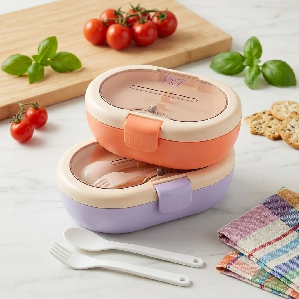 กล่องอาหารกลางวันแบบเบนโตทำจาก - Food Storage With Dividers บทวิจารณ์และราคา
